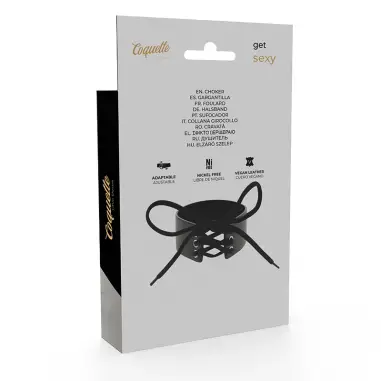 Choker Cuero Vegano - Ajustable | Coquette Chic Desire