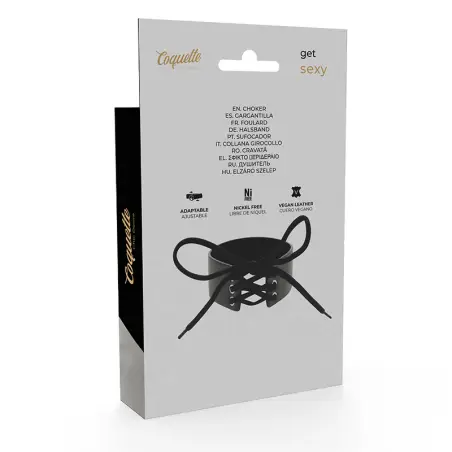 Choker Cuero Vegano - Ajustable | Coquette Chic Desire