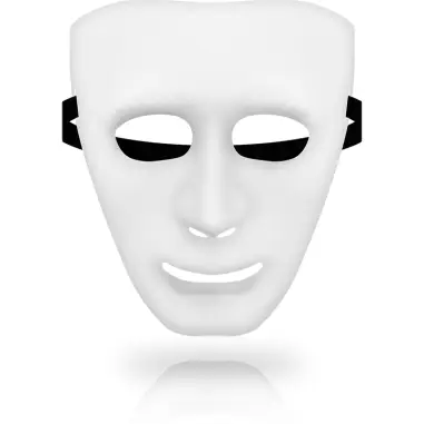 Masks Máscara Blanca Talla Única - BDSM | Ohmama
