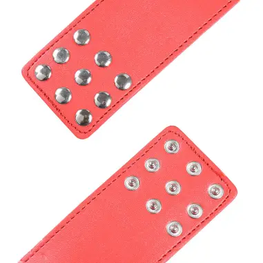 Esposas Rojas Cierre a Presión - Ajustable | Ohmama Fetish
