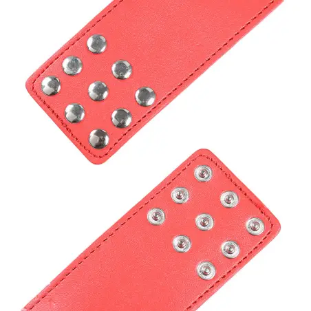 Esposas Rojas Cierre a Presión - Ajustable | Ohmama Fetish