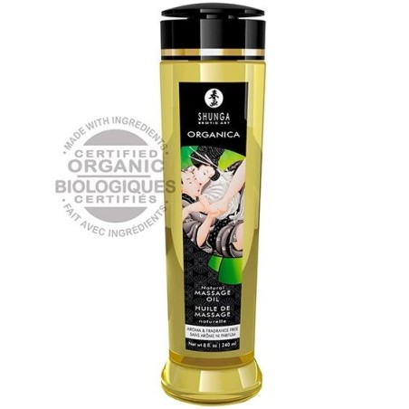 SHUNGA - ACEITE DE MASAJE ORGÁNICO NATURAL 240 ML SHUNGA OILS