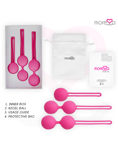 MORESSA - OSIAN SET PREMIUM SILICONA ROSA (Osian One - 51 g | Osian Two - 101 g | Osian Three 85 g) 