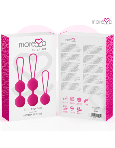 MORESSA - OSIAN SET PREMIUM SILICONA ROSA (Osian One - 51 g | Osian Two - 101 g | Osian Three 85 g) 