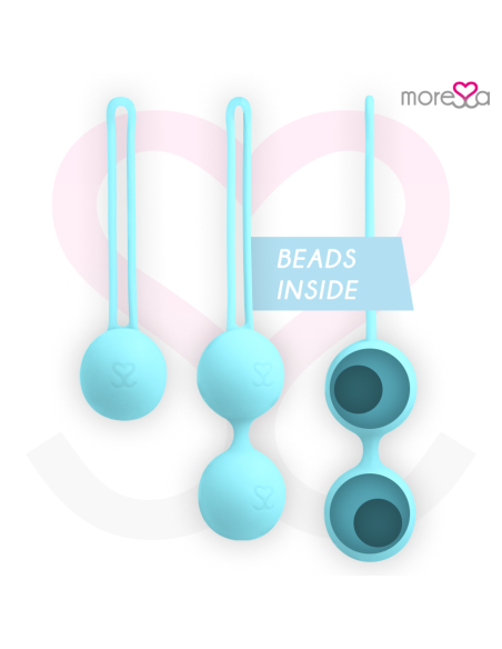 MORESSA - OSIAN SET Osian One 51 Gr / Osian Two 101 Gr / Osian Three 85 gr PREMIUM SILICONA TURQUESA 