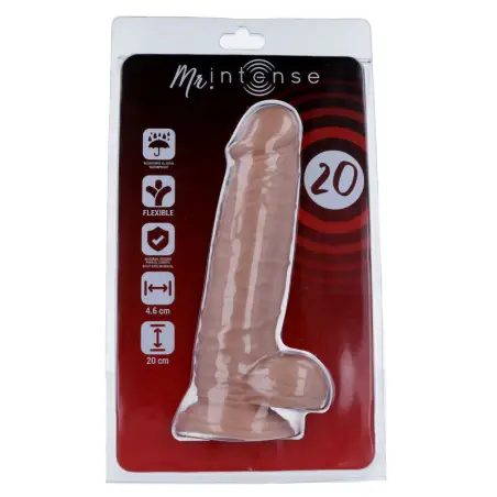 20 Pene Realístico 20 cm Ø 4.6 cm - Con Ventosa | MR Intense