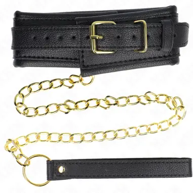Collar con Correa Esponja Imitación Cuero Modelo 1 Ajustable