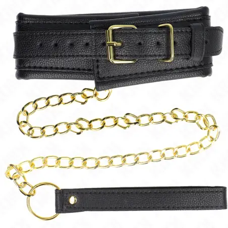 Collar con Correa Esponja Imitación Cuero Modelo 1 Ajustable