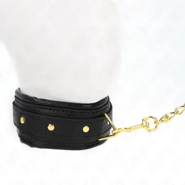 Collar con Correa Esponja Imitación Cuero Modelo 1 Ajustable