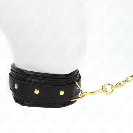 Collar con Correa Esponja Imitación Cuero Modelo 1 Ajustable