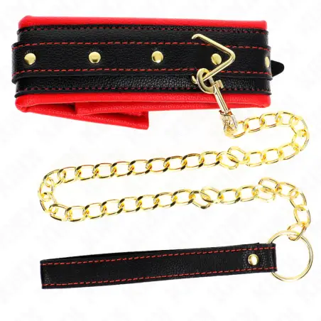 Collar con Correa Esponja Imitación Cuero Modelo 2 Ajustable
