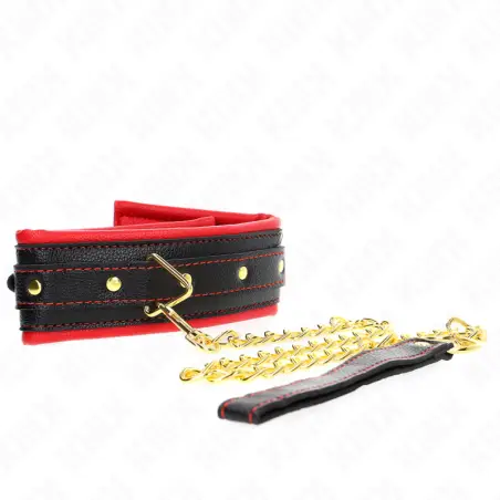 Collar con Correa Esponja Imitación Cuero Modelo 2 Ajustable