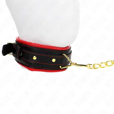 Collar con Correa Esponja Imitación Cuero Modelo 2 Ajustable