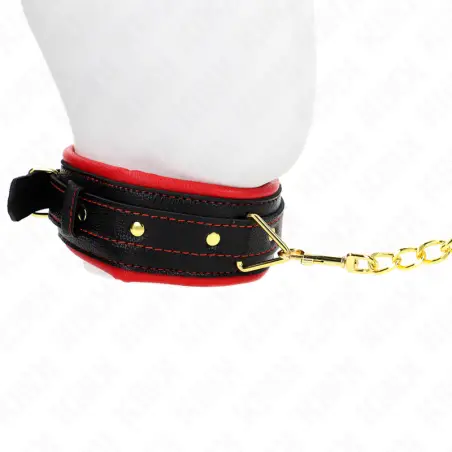 Collar con Correa Esponja Imitación Cuero Modelo 2 Ajustable