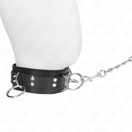 Collar con Correa 80 cm Esclavitud 3 Anillos 53 X 5 cm