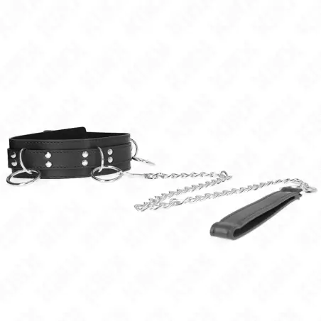 Collar con Correa 80 cm Esclavitud 3 Anillos 53 X 5 cm