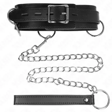 Collar con Correa 80 cm Esclavitud 3 Anillos 53 X 5 cm