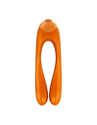 SATISFYER - CANDY CANE VIBRADOR DEDO NARANJA 