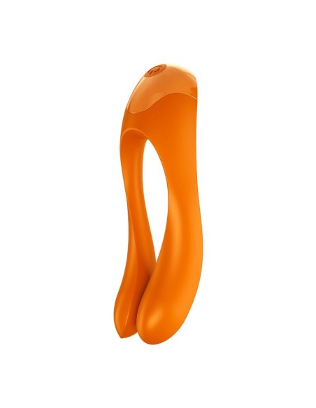 SATISFYER - CANDY CANE VIBRADOR DEDO NARANJA 
