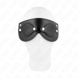 KINK - MÁSCARA DE POLIPIEL CON CUBIERTAS PARA OJOS DESMONTABLES 22 x 9 CM KINK MASKED ALLURE 2