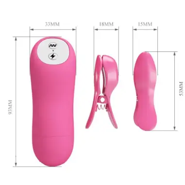 Romantic Wave Pizas con Vibración y Electroshock Fucsia
