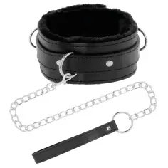 DARKNESS - COLLAR CONFORTABLE DE POSTURA CON CADENA LEATHER 2