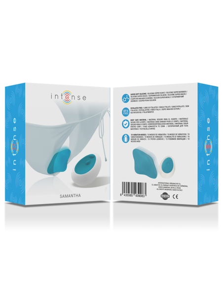 INTENSE - SAMANTHA PANTIE CONTROL REMOTO AZUL 