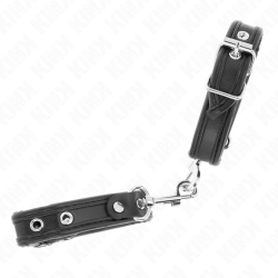 KINK - MUÑEQUERAS MINI NEGRO CON TACHUELAS AJUSTABLE 16-22 CM X 2 CM KINK WRIST RESTRAINT 2