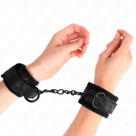 KINK - MUÑEQUERAS DE ENCAJE Y NEOPRENO AJUSTABLE NEGRO 20-29 CM X 5 CM KINK WRIST RESTRAINT