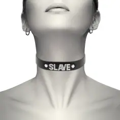 COQUETTE CHIC DESIRE - CHOKER CUERO VEGANO SLAVE 2