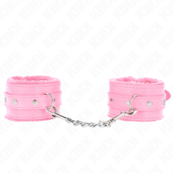 KINK - MUÑEQUERAS FORRADAS PREMIUM ROSA CON CORREA ROSA AJUSTABLE 17-29 CM X 6 CM KINK WRIST RESTRAINT