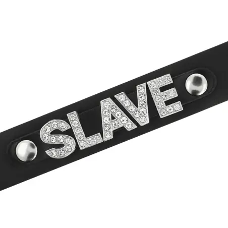 Choker Cuero Vegano Slave - Ajustable | Coquette Chic Desire
