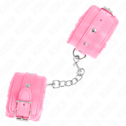 KINK - MUÑEQUERAS FORRADAS PREMIUM ROSA CON CORREA ROSA AJUSTABLE 17-29 CM X 6 CM KINK WRIST RESTRAINT 2