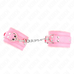 KINK - MUÑEQUERAS FORRADAS ROSA CON CORREA ROSA AJUSTABLE 20-29 CM X 5.5 CM KINK WRIST RESTRAINT 2