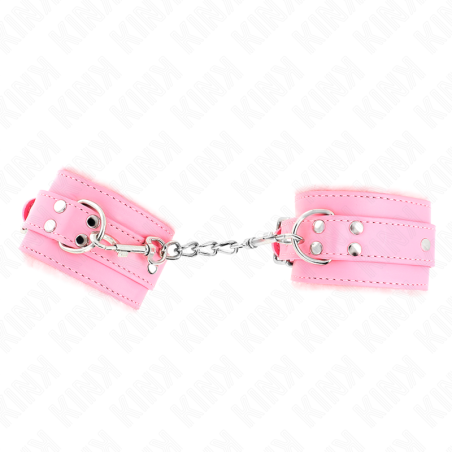 KINK - MUÑEQUERAS FORRADAS ROSA CON CORREA ROSA AJUSTABLE 20-29 CM X 5.5 CM KINK WRIST RESTRAINT