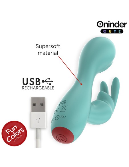 ONINDER CUTE - LOVE BUNNY VIBRADOR PUNTO G Y CLÍTORIS - APP MUNDIAL GRATUITA 