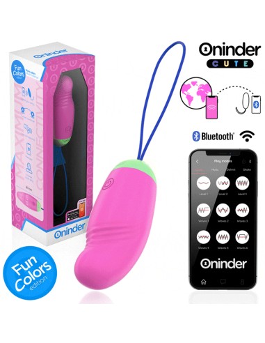 ONINDER CUTE - LOVE PLEASURE HUEVO VIBRO-ROTADOR 360 SILICONA - APP MUNDIAL GRATUITA 