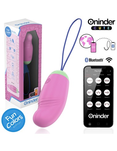 ONINDER CUTE - LOVE PLEASURE HUEVO VIBRO-ROTADOR 360 SILICONA - APP MUNDIAL GRATUITA 