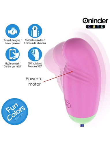 ONINDER CUTE - LOVE PLEASURE HUEVO VIBRO-ROTADOR 360 SILICONA - APP MUNDIAL GRATUITA 