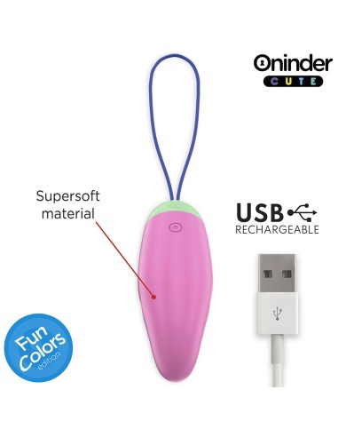 ONINDER CUTE - LOVE PLEASURE HUEVO VIBRO-ROTADOR 360 SILICONA - APP MUNDIAL GRATUITA 