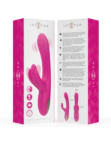 INTENSE - BRITNEY VIBRADOR MULTIFUNCIÓN RABBIT 23 CM ROSA 