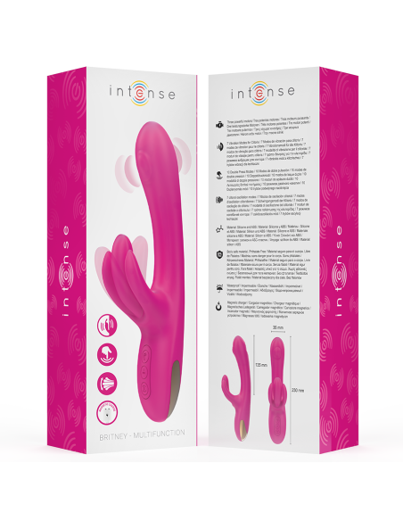 INTENSE - BRITNEY VIBRADOR MULTIFUNCIÓN RABBIT 23 CM ROSA 