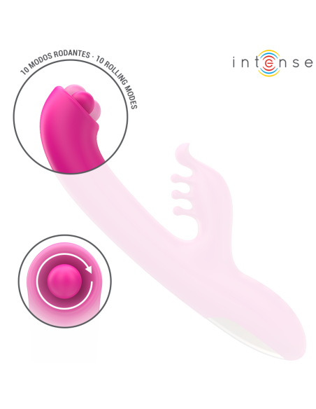 INTENSE - CHRISTINA VIBRADOR MULTIFUNCIÓN RABBIT 22.5 CM ROSA 