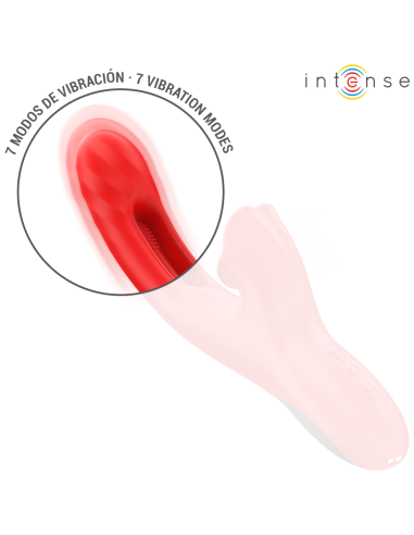 INTENSE - JESSICA VIBRADOR MULTIFUNCIÓN ESTIMULACIÓN CLÍTORIS 24.8 CM ROJO 
