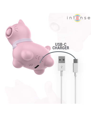 INTENSE - MARIE ESTIMULADOR CON LENGUA EFECTO PULSACIÓN ROSA 