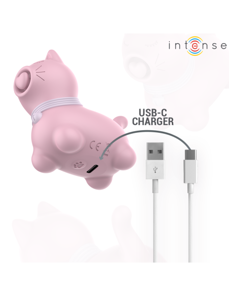 INTENSE - MARIE ESTIMULADOR CON LENGUA EFECTO PULSACIÓN ROSA 