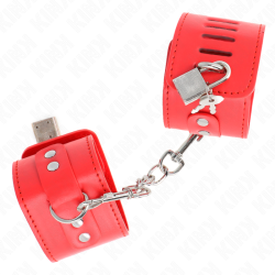 KINK - MUÑEQUERAS CON CIERRE CANDADO ROJO AJUSTABLE 16-23 CM X 5.5 CM KINK WRIST RESTRAINT 2