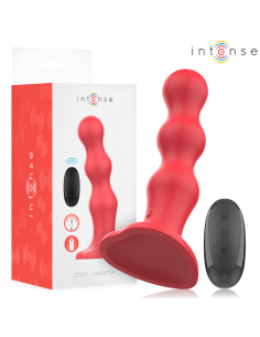 INTENSE - CODY VIBRADOR CON VENTOSA ROJO CONTROL REMOTO