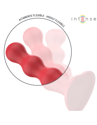 INTENSE - CODY VIBRADOR CON VENTOSA ROJO CONTROL REMOTO 