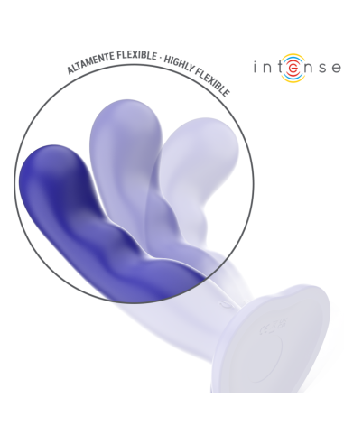 INTENSE - SHORTY VIBRADOR CON VENTOSA AZUL CONTROL REMOTO 